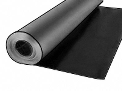 Roll, SBR, 1/8 Th x 36 In W, 36 Ft L, Black