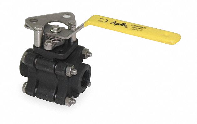 3 Piece Ball Valve, Threaded, 1 1/2 In