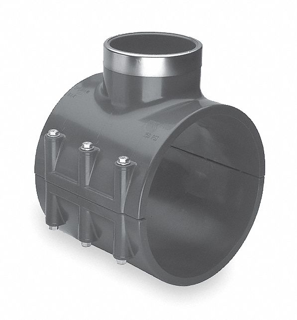 Saddle Clamp, Pipe 4 In, Outlet 1 In