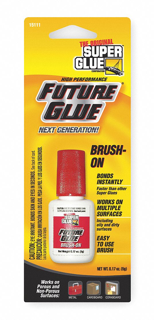 Instant Adhesive, 5g Brush-On Btl, Clr