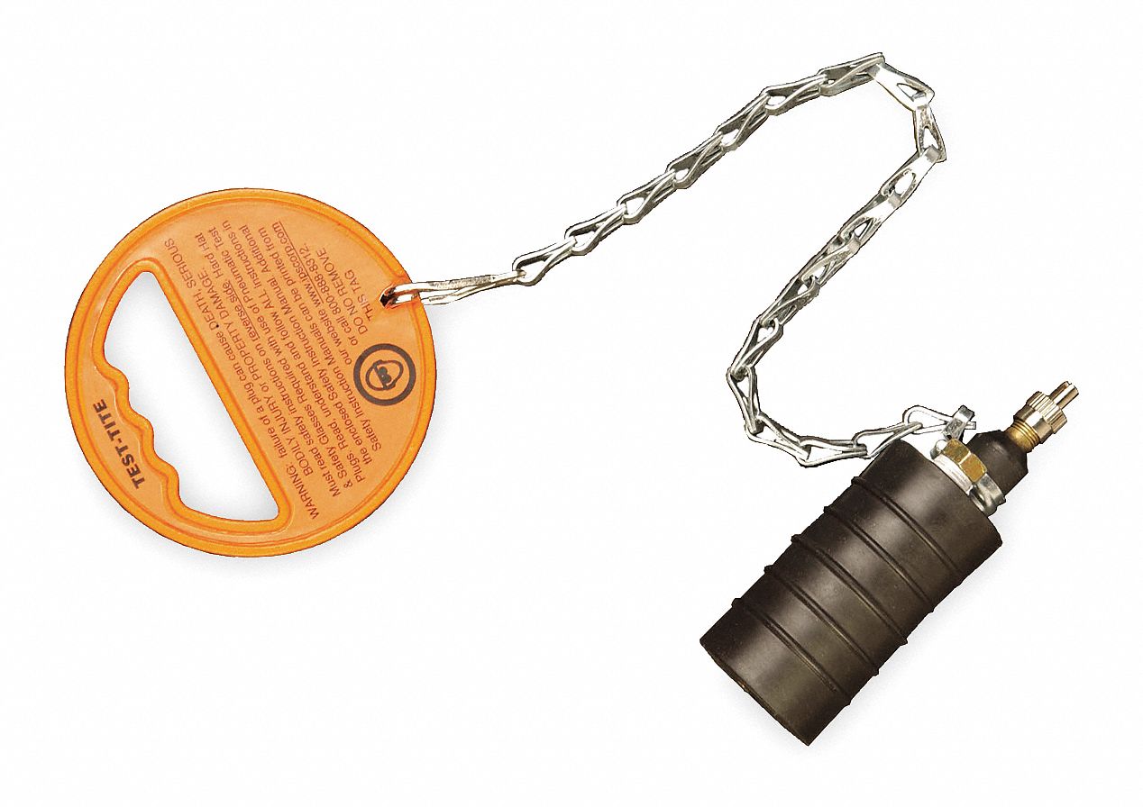 Test Plug, Pneumatic, 1 1/4 To 2 In
