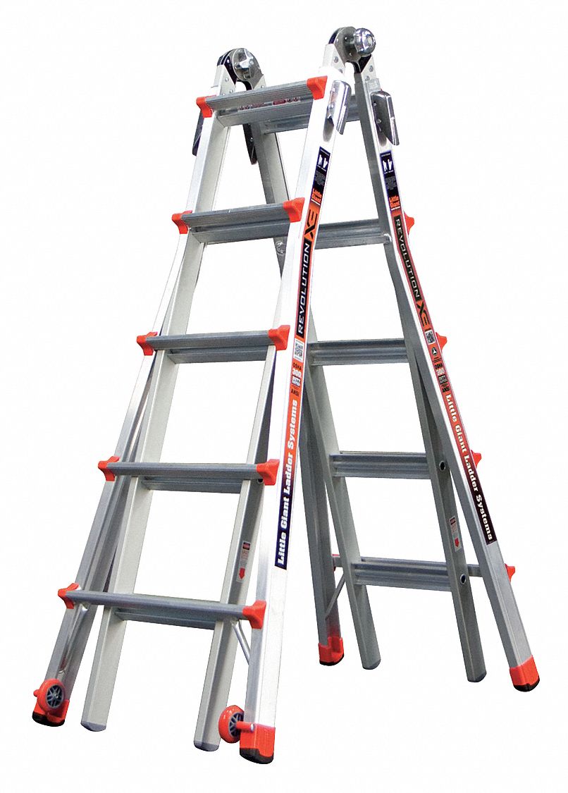 Telescoping Ladder, 19 ft., IA, Aluminum