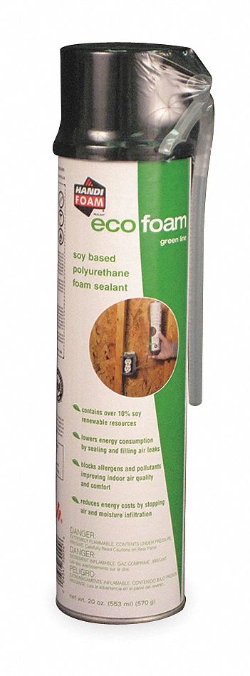 Eco Foam Straw Sealant, 20 Oz, Ylw/Wh