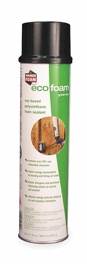 Eco Foam Gun Sealant, 20 Oz, Ylw/Wh