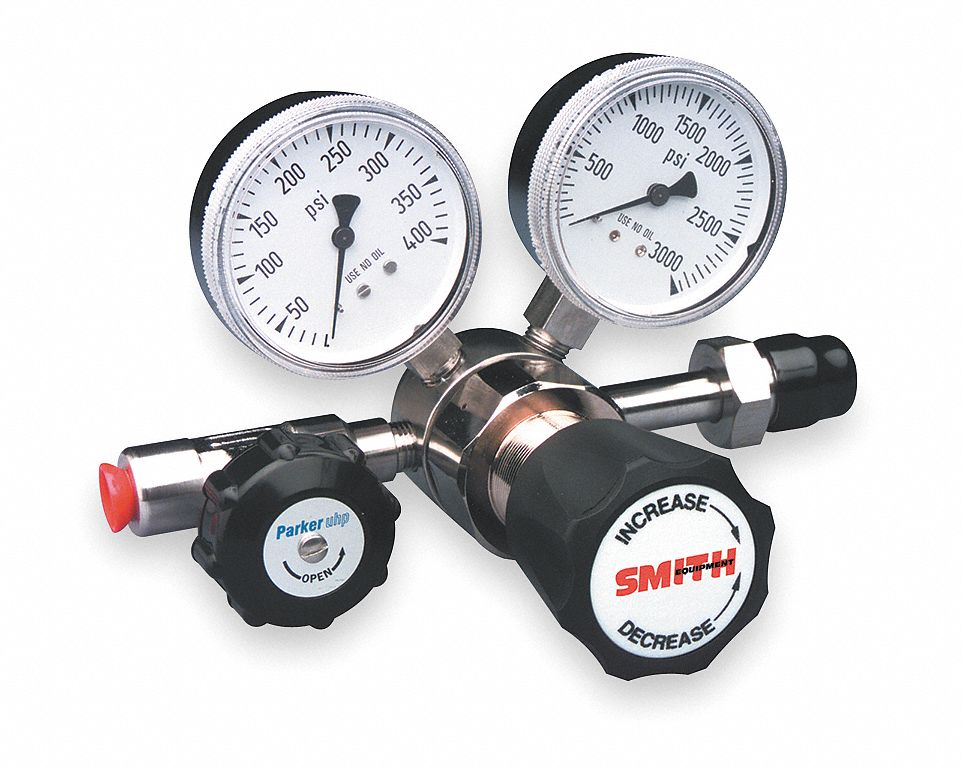 Regulator, 1 Stage, 0-25 PSI, Corrosive