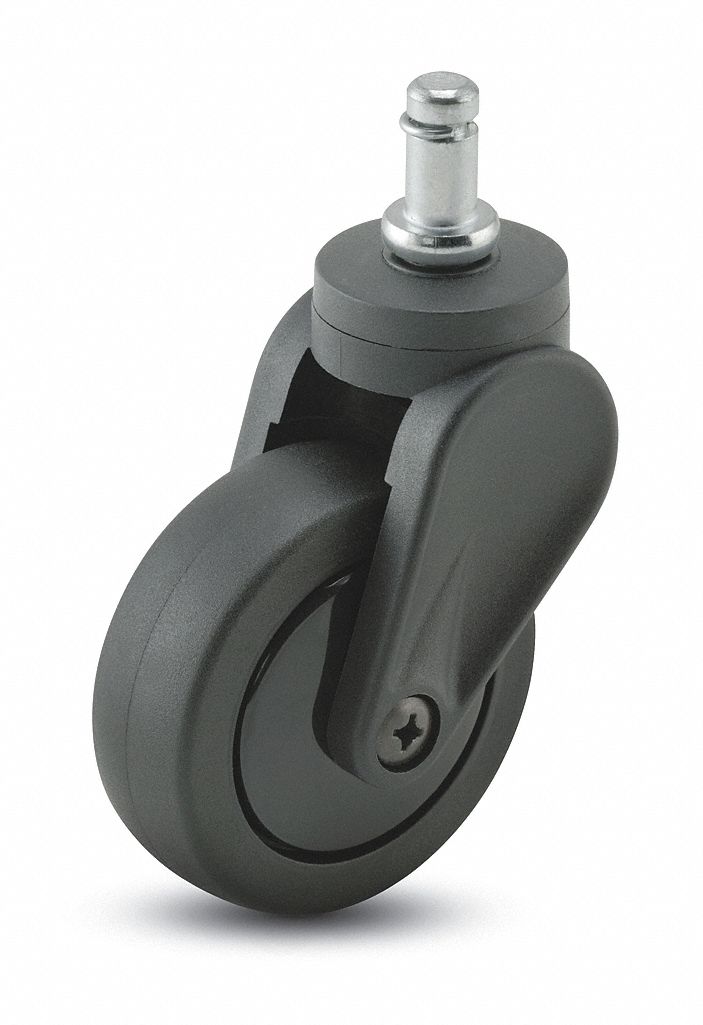 Swivel Stem Caster, 3 In, 120 lb, Polyurthn
