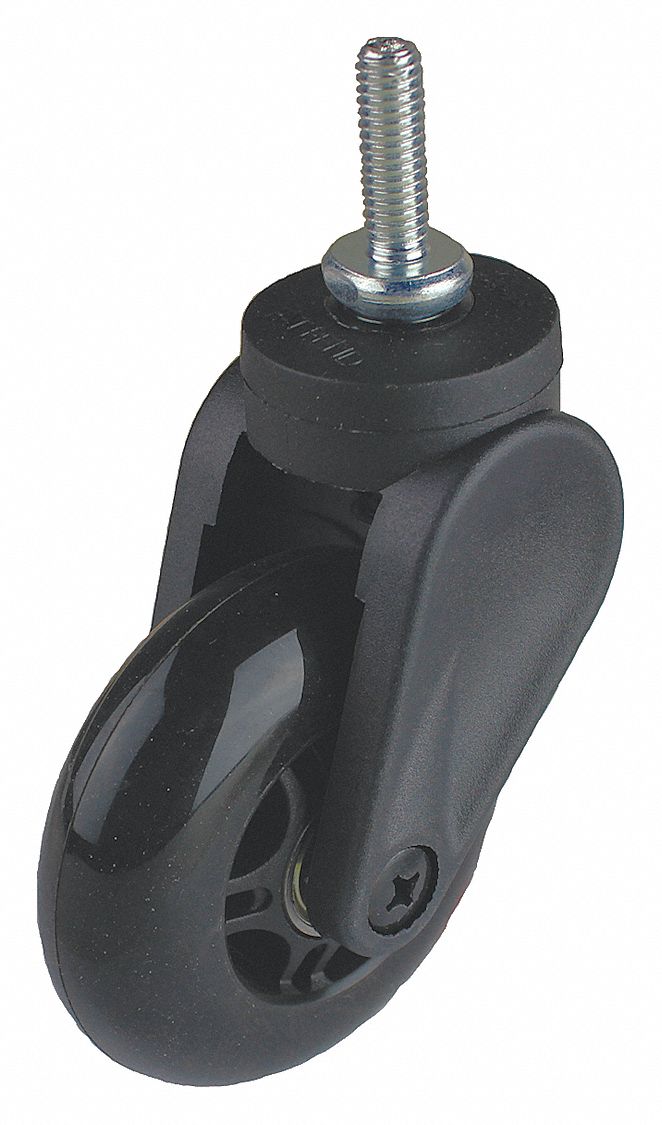 Swivel Stem Caster, 3 In, 120 lb, Polyurthn