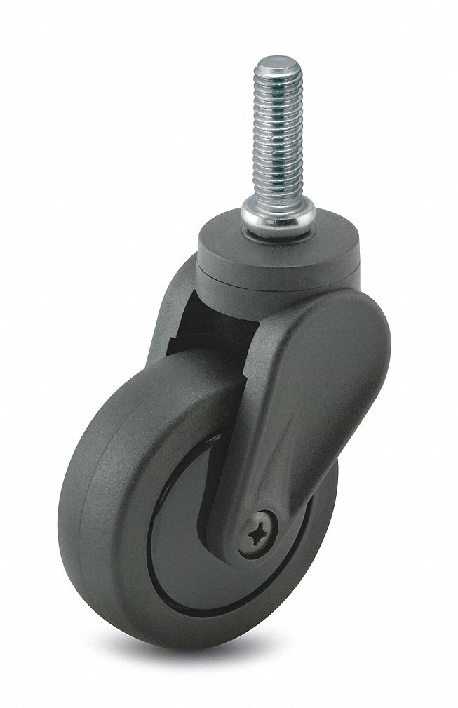 Swivel Stem Caster, 3 In, 120 lb, Polyurthn