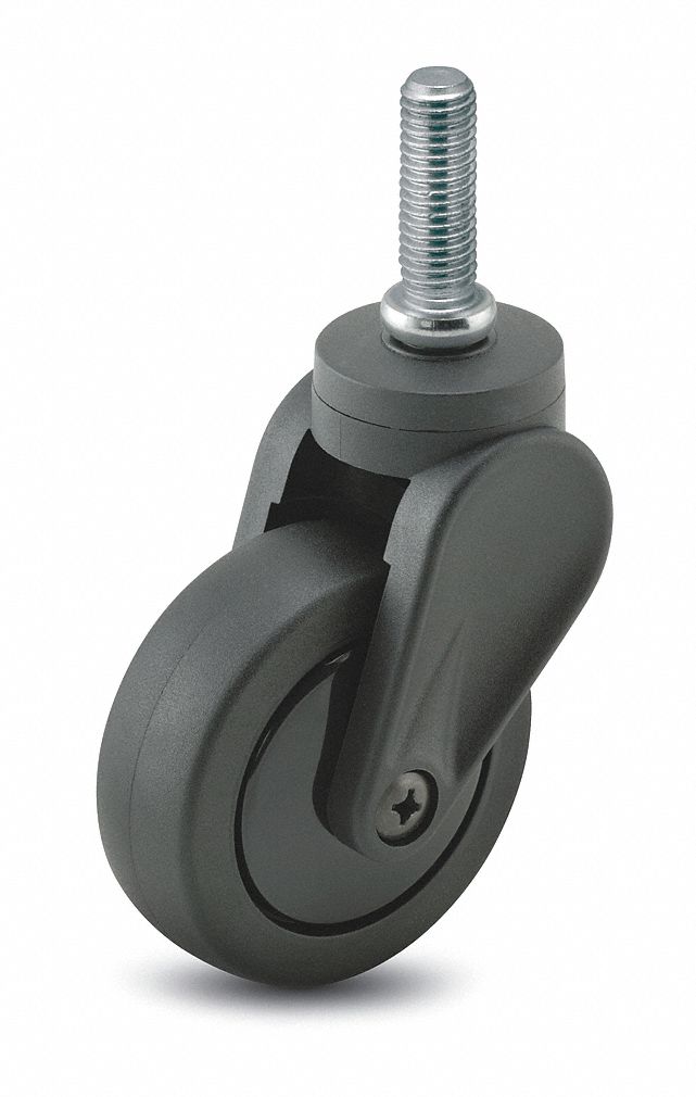 Swivel Stem Caster, 4 In, 125 lb, Polyurthn