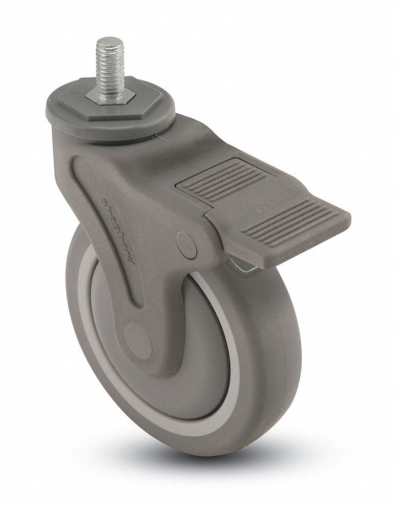 Swivel Stem Cstr w/Totl Lock, 4 In, 260 lb