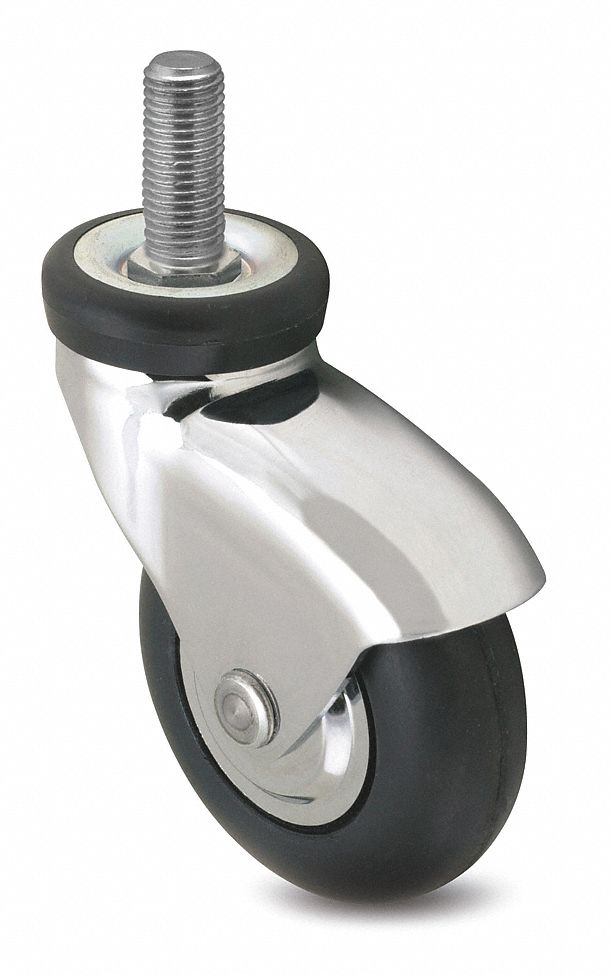Swivel Stem Caster, 3 In, 110 lb, Neoprene
