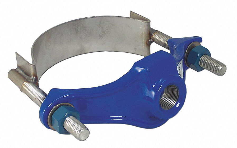 Saddle Clamp, 2 In, Outlet Pipe 3/4 In