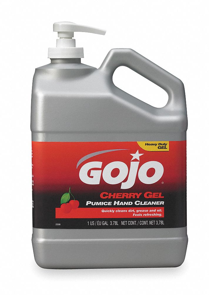 Gel Hand Cleaner, Cherry, Red, Pump Bottle
