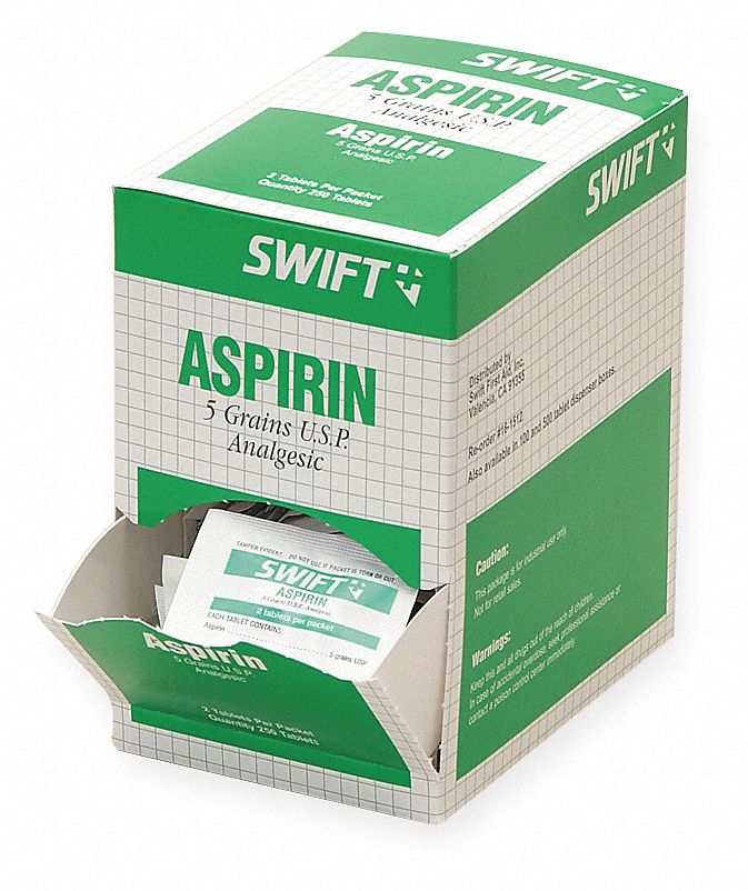 Aspirin, Tablet, Pk 250