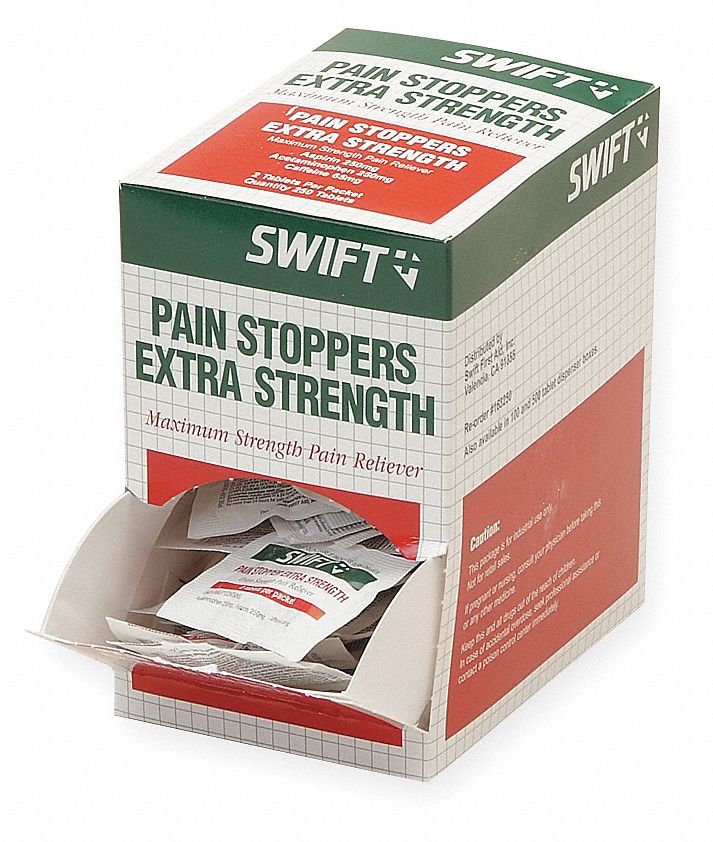 Pain Stoppers, Extra Strength, Pk 250