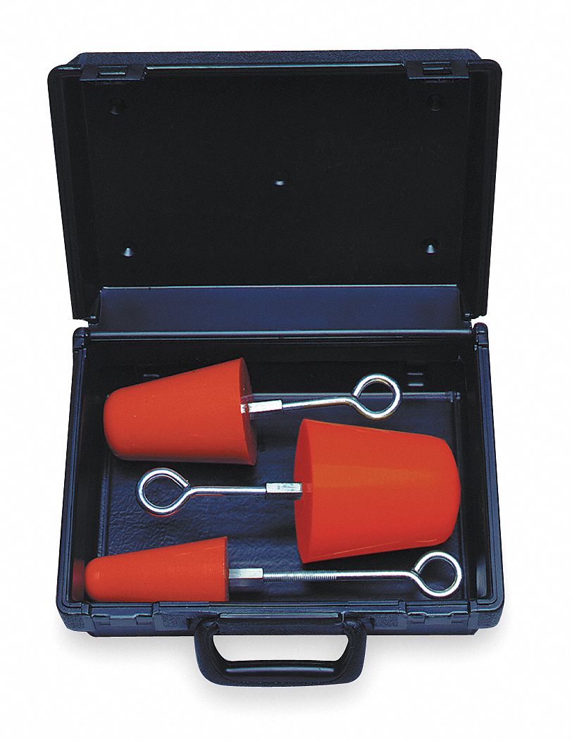 Drain Plug Kit, Orange, 2, 3, 4 In