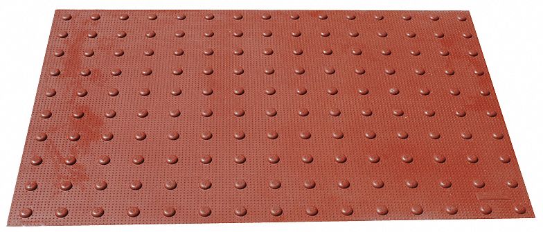 Retrofit ADA Warning Pad, Brick Red, 4x2ft