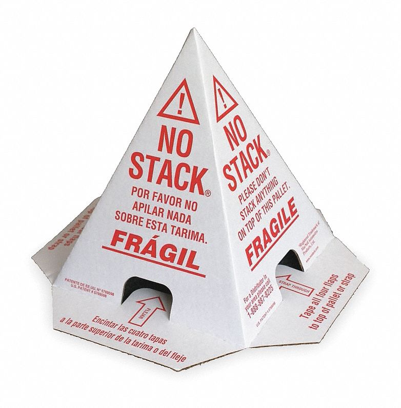 No Stack Cone, Red/White, 8 In. L, PK100