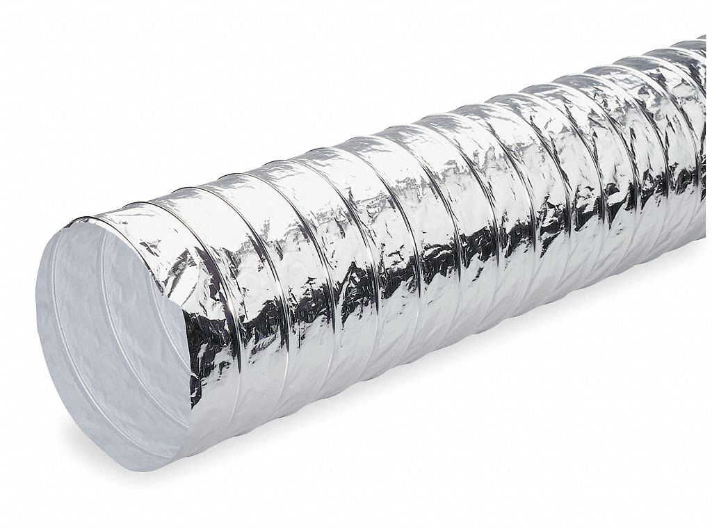 Noninsulated Flexible Duct, 3 In. Dia.
