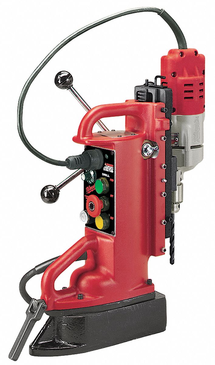 Magnetic Drill Press, 600RPM, 1/2 In Steel