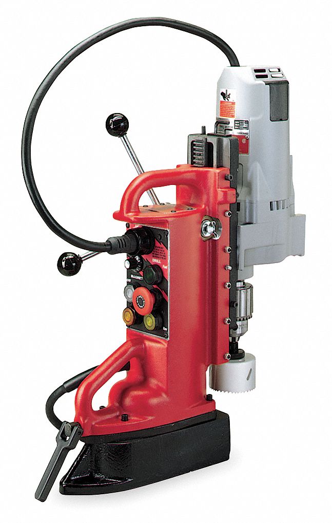 Magnetic Drill Press, 350RPM, 3/4 In Steel