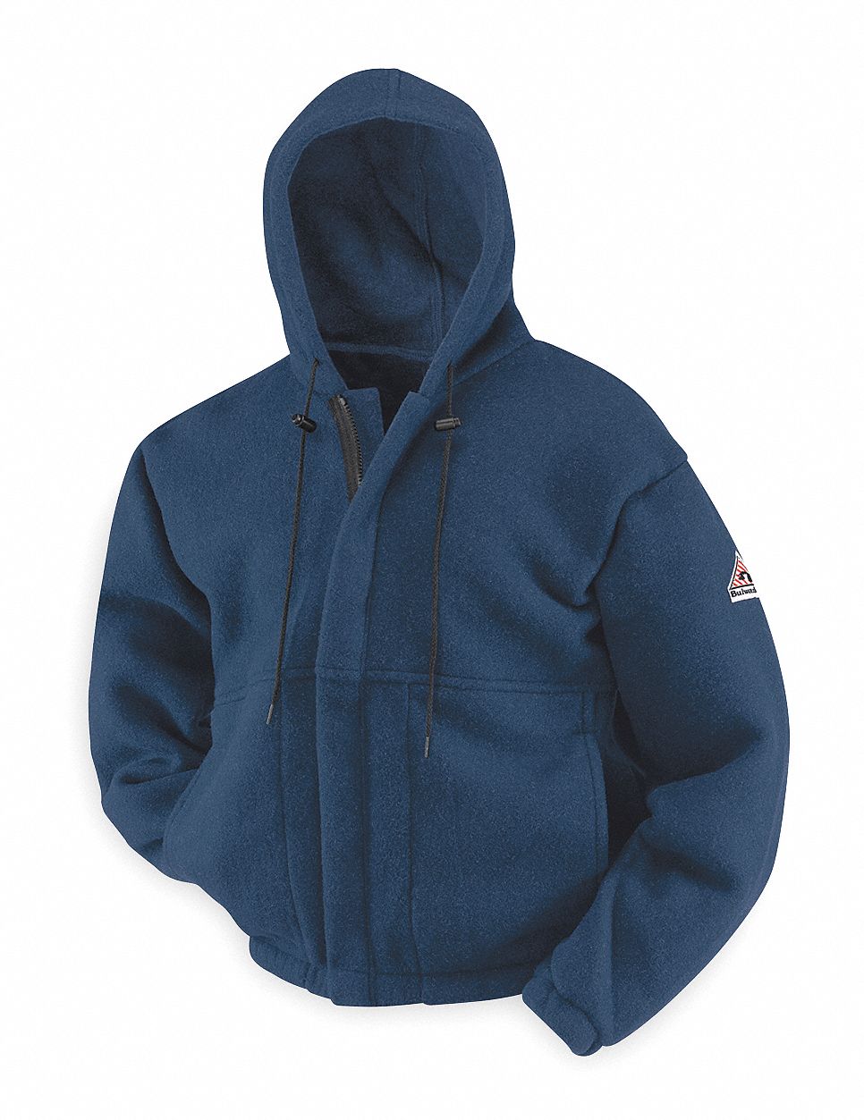 FR Hooded Sweatshirt, Navy, 2XL, Zipper