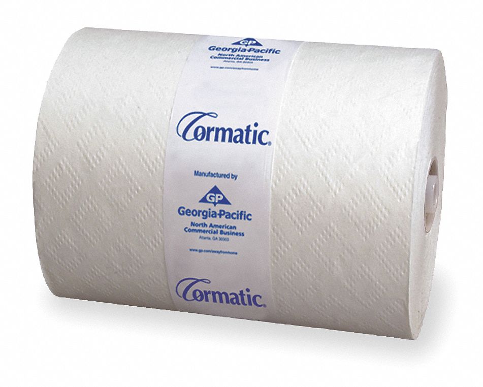 Paper Towel Roll, Cormatic, Wh, 700ft., PK6