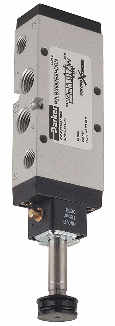 Solenoid Air Valve, 4 Way, 2 Pos, 1/4 NPT