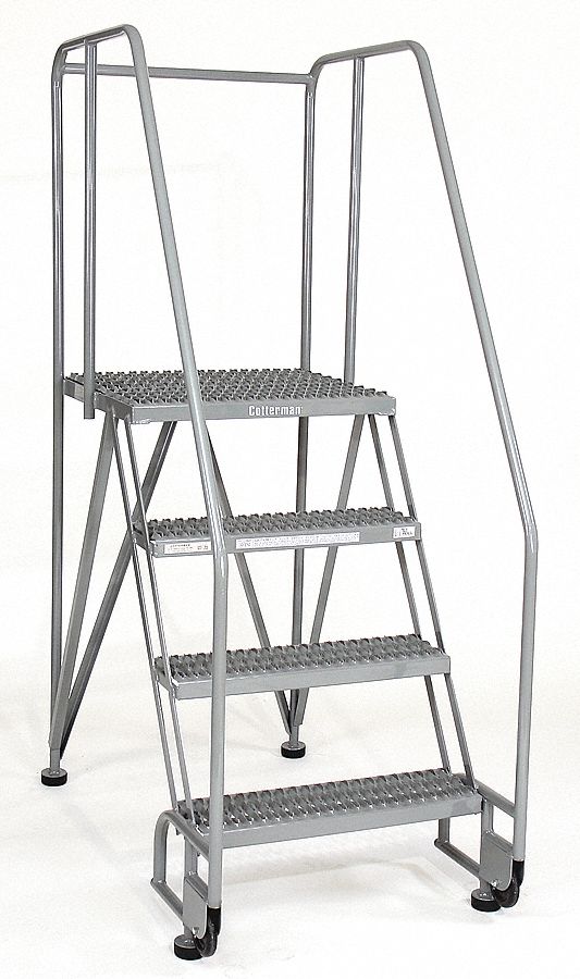 Rolling Ldr, Welded, Hndrl, Platfm 40In H
