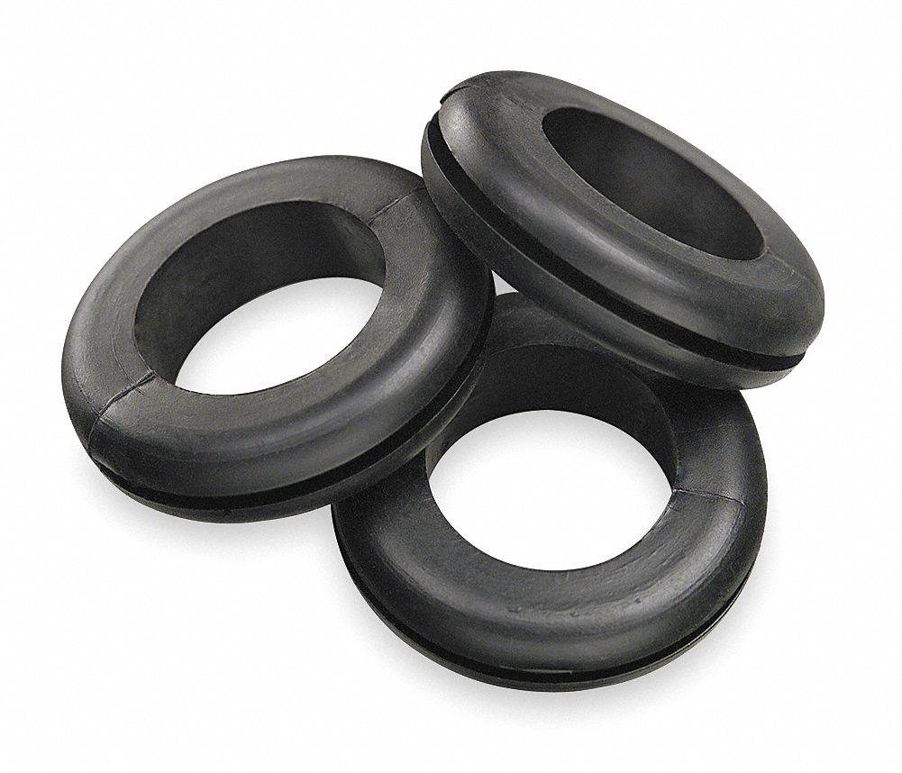 Grommet, Slotted, Inside Dia 3/8 In, PK 25