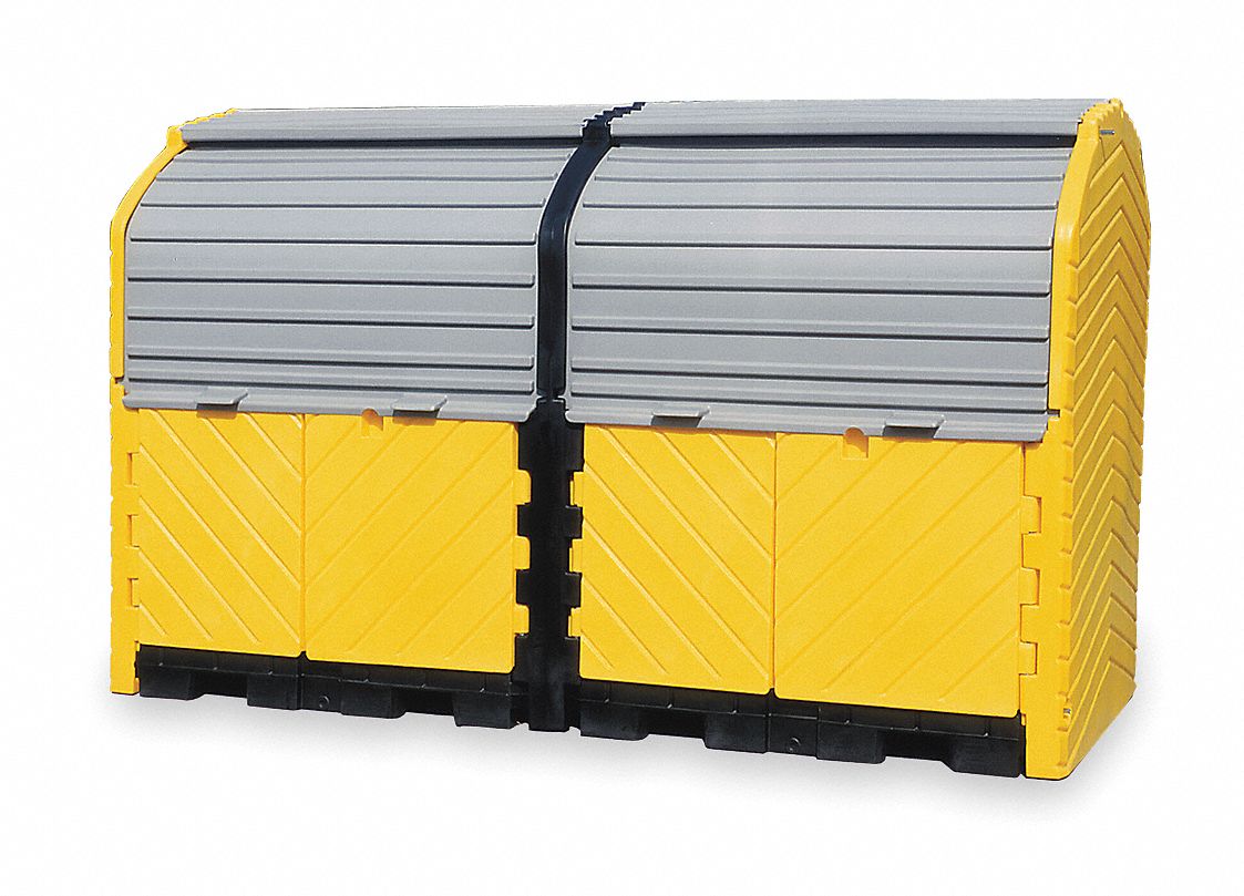 Rolltop Drum Spll Contnmnt, 8 Drum