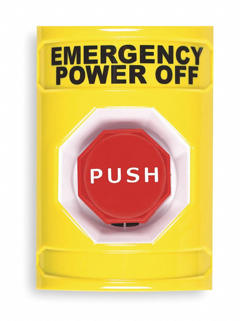 Push Button Switch, Yellow