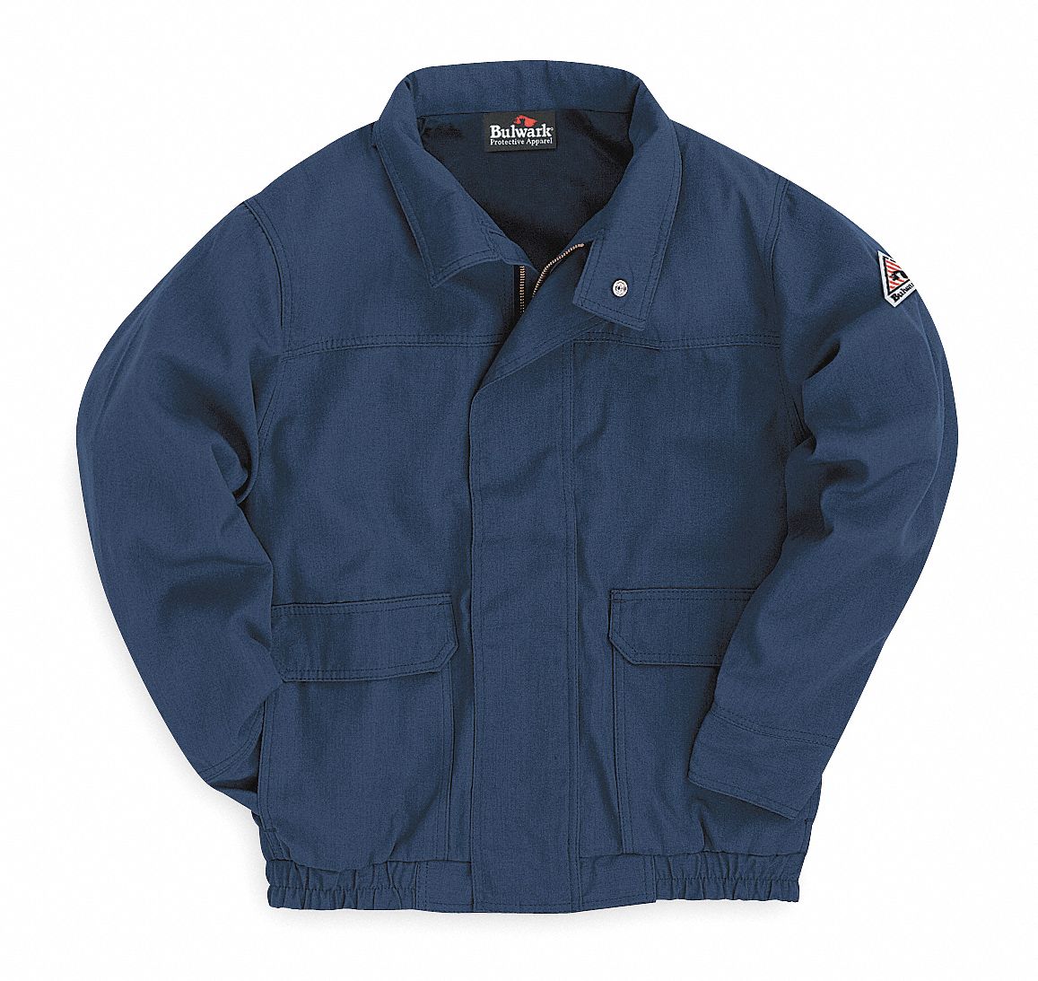 Flame-Resistant Bomber Jacket, Ins, Navy, L