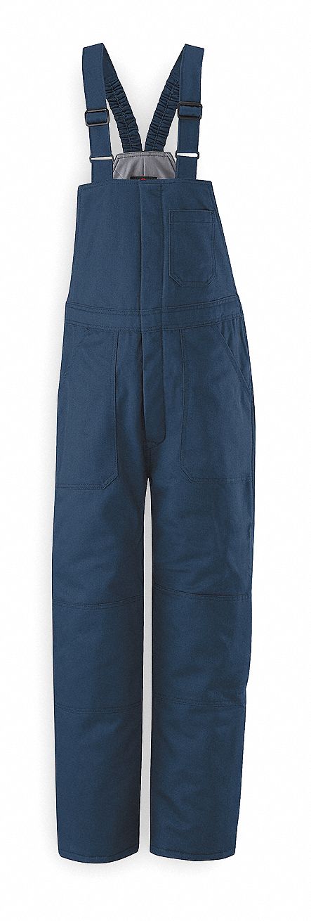 Bib Overalls, Blue, XL, 43.3 cal/cm2