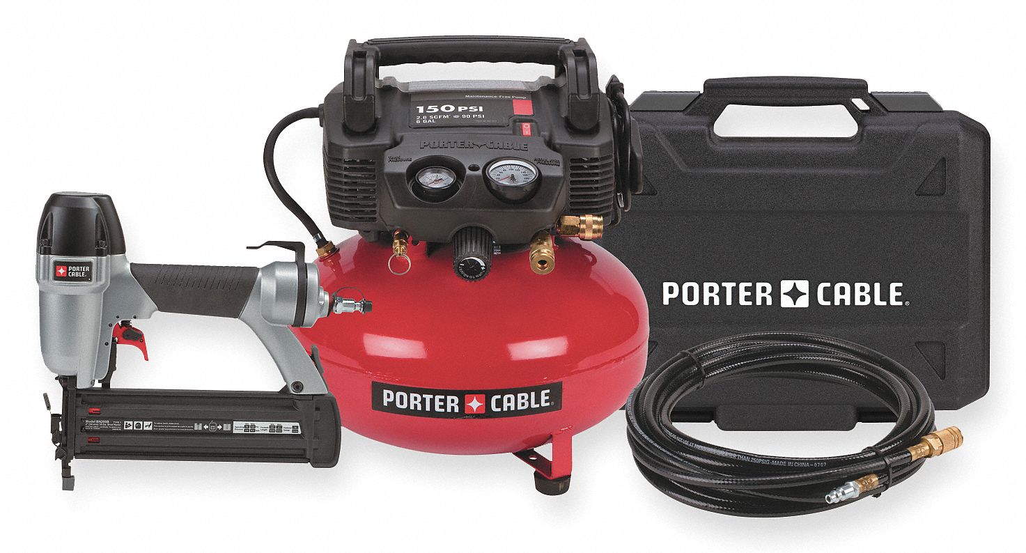 Portable Air Compressor/Nailer Combo Kit