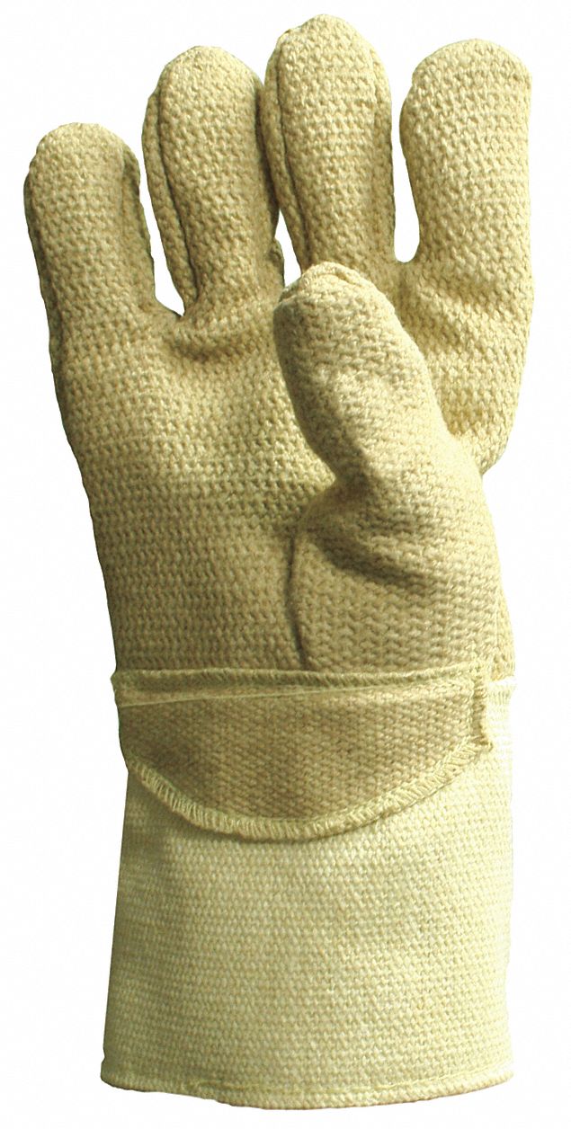 Heat Resist Gloves, Brown, PBI/Kevlar, PR