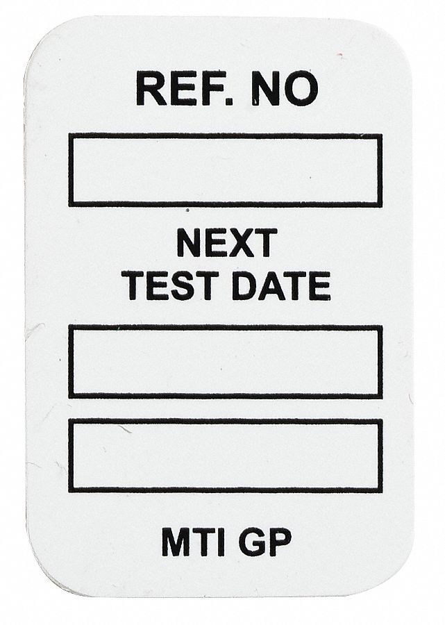 Microtag(r) Inspection Insr, Wht/Bk, PK100