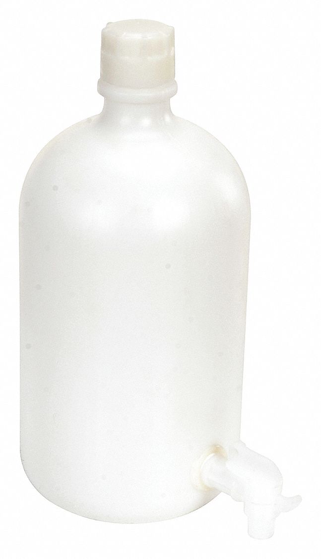 Round Plastic Carboy, 1 Gal, With Spout