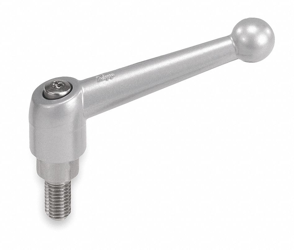 Adj Handle, 3/8-16, Ext, 1.57, 2.93, 3.37, Blk