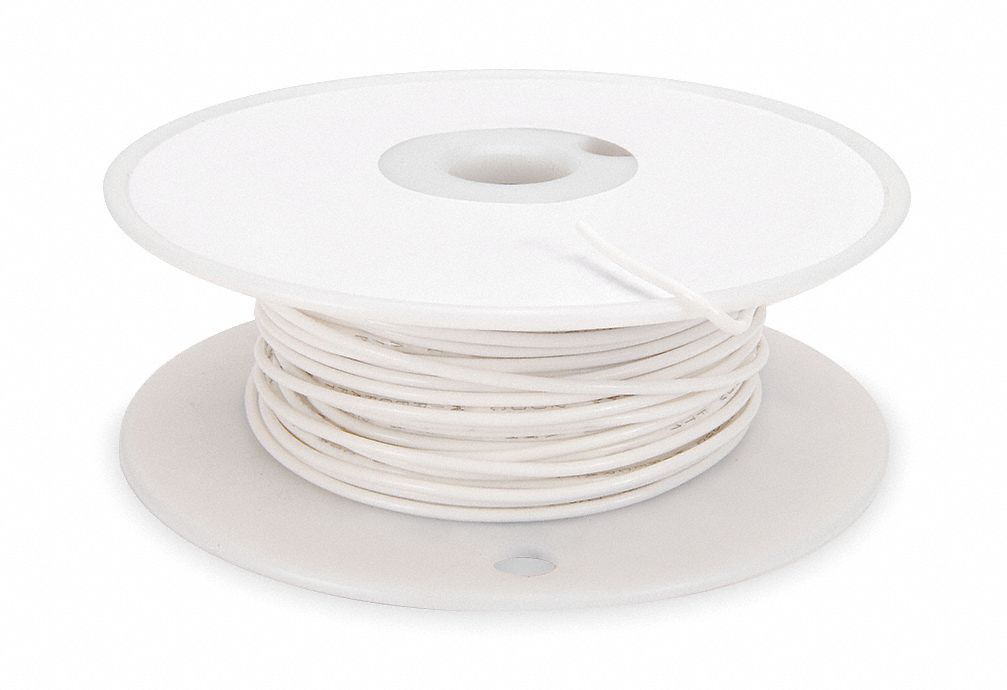 High temp Lead Wire, 14 Ga, White