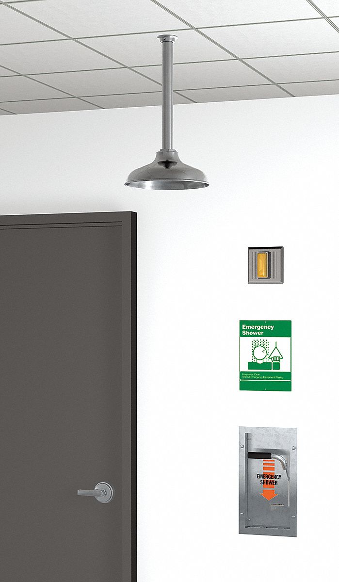 Emergency Shower, Recessed, 20 gpm