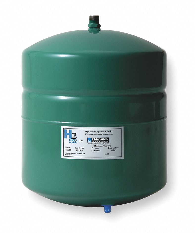 Expansion Tank, 2.1 Gal, 12 1/2H x 8 Dia