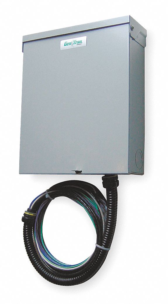 Manual Transfer Switch, 125/250V, 18 In. H