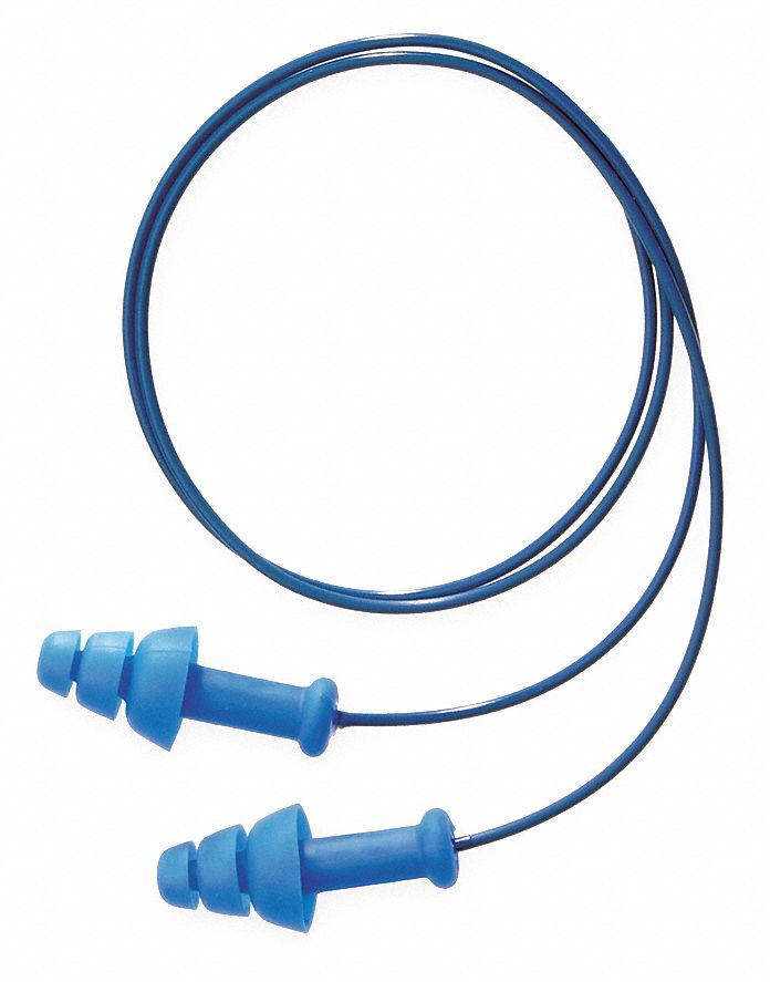 Ear Plugs, 25dB, Corded, Met Det, Univ, PK100