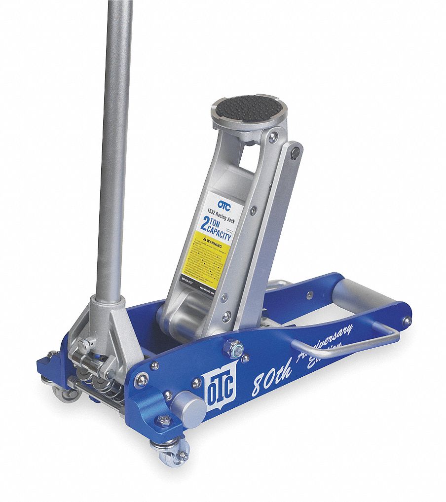 Hyd Service Jack, Racing, Alum, Cap 2 Tons