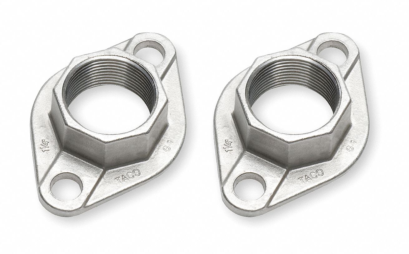 Flange Kit, Pipe Size 3/4 In. NPT, SS, PK2