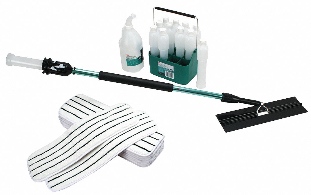 Flat Mop, Starter Kit, 16 In., Flat