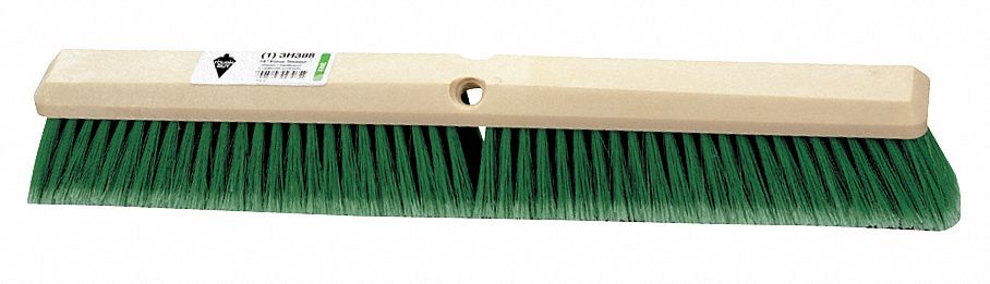 Push Brm, Grn Synthetic, Fine-Sweeping