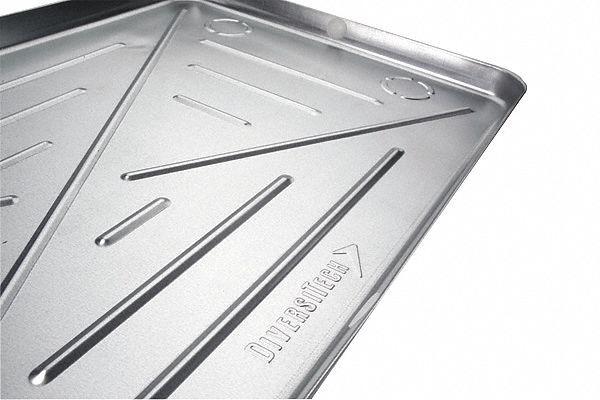Condensate Drain Pan, Metal, 48Lx27Wx2D