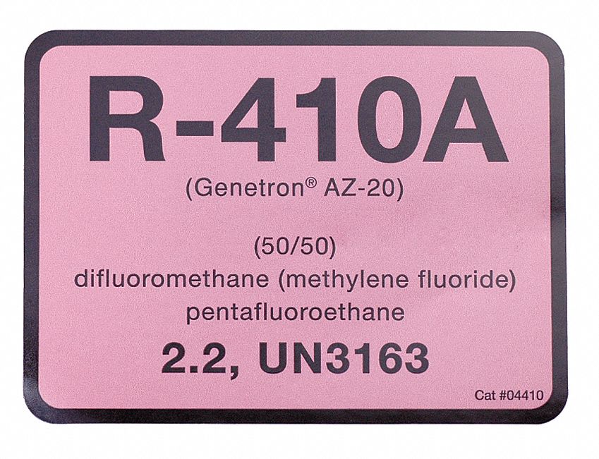 R-410A Refrigerant ID Labels